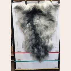 Islandsk lammeskind langh�ret plettet str L - 3215