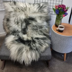 Islandsk lammeskind langh�ret plettet str L - 3216