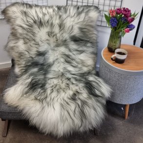 Islandsk lammeskind langh�ret plettet str L - 3218