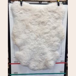 Islandsk klippet lammeskind lyse str L 3512