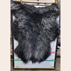 Islandsk lammeskind langh�ret plettet str XL - 4230