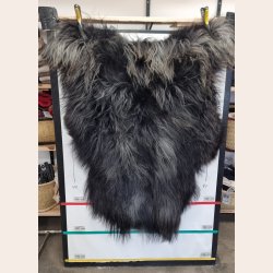 Islandsk lammeskind langh�ret plettet str XL - 4234