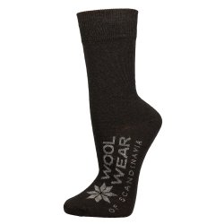 Luksus Merino uldsokker med 75 %  sort