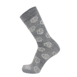 Luksus Merino uldsokker med fr  og 75% uld Gr