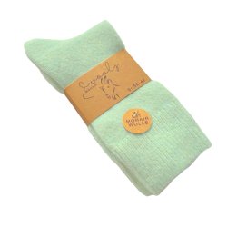 Mohair uldsokker Mint
