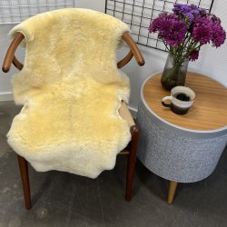 Medicinsk garvet lammeskind til baby vaskbar str S - 9052