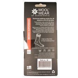 Trekkingsokker i 85 % merinould rd