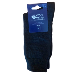 Tynde Merino uldsokker med 70% uld sort