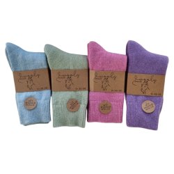 MOHAIR uldsokker pastelfarver