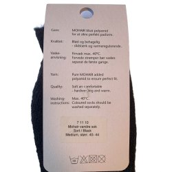 Mohair Vandresok Sort