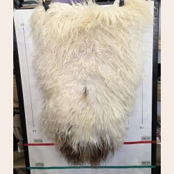 Islandsk lammeskind  naturligt brun str L - 3313 