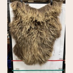 Islandsk lammeskind langh�ret brunt str M - 2312