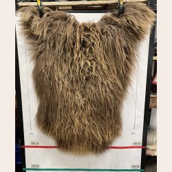 Islandsk lammeskind langh�ret brunt str M - 2317