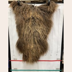 Islandsk lammeskind langh�ret brunt str M - 2318