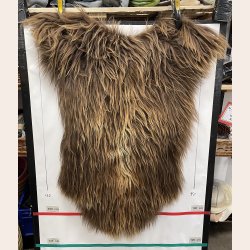 Islandsk lammeskind langh�ret brunt str M - 2327