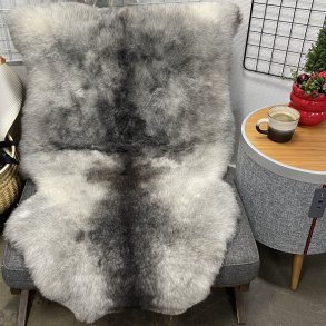 Islandsk klippet lammeskind naturligt gr� str XL  4912