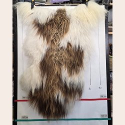 Islandsk lammeskind langh�ret naturligt brun str L - 3310