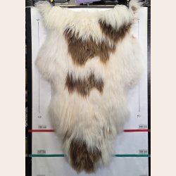 Islandsk lammeskind langh�ret naturligt brun str XL - 4312