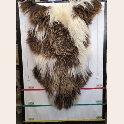 Islandsk lammeskind langh�ret brunt str XL - 4318