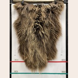Islandsk lammeskind  naturligt brun str L - 3313 