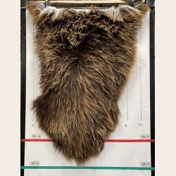 Islandsk lammeskind  naturligt brun str L - 3314