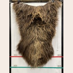 Islandsk lammeskind  naturligt brun str L - 3317