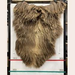 Islandsk lammeskind  naturligt brun str L - 3318 