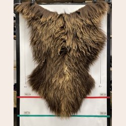 Islandsk lammeskind  naturligt brun str L - 3320