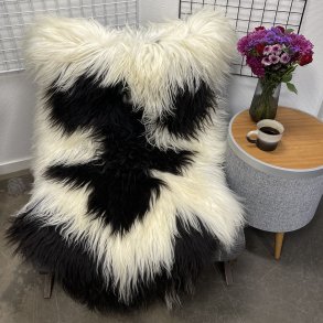 Islandsk lammeskind plettet str XL 4217