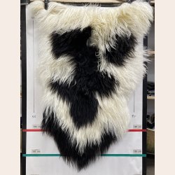 Islandsk lammeskind plettet str XL 4217