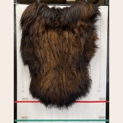 Islandsk lammeskind langh�ret brunt str M - 2314