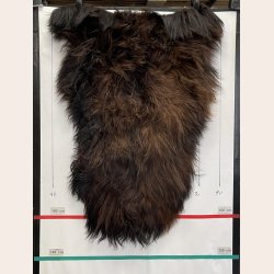 Islandsk lammeskind langh�ret brunt str M - 2315
