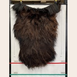 Islandsk lammeskind langh�ret brunt str M - 2318