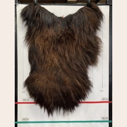 Islandsk lammeskind langh�ret brunt str M - 2320