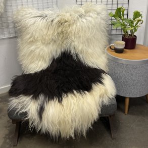 Islandsk lammeskind plettet str XL 4219