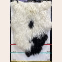 Islandsk lammeskind langh�ret plettet str XL - 4221