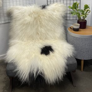 Islandsk lammeskind langh�ret plettet str XL - 4223