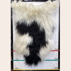 Islandsk lammeskind langh�ret plettet str XL - 4224