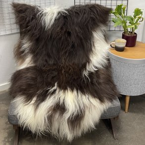Islandsk lammeskind langh�ret plettet str XL - 4231
