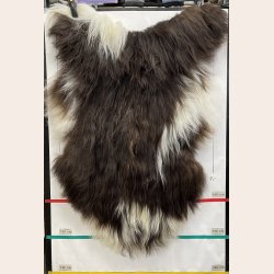 Islandsk lammeskind langh�ret plettet str XL - 4231