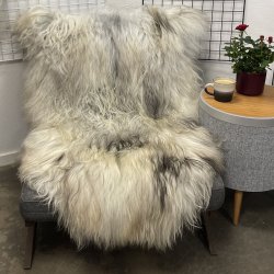 Islandsk lammeskind gr� str XL 4410