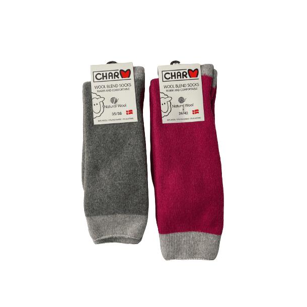 Lange Blde sokker med  70% Merinould