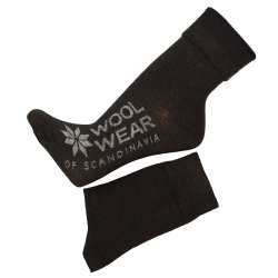 Luksus Merino uldsokker med 75 %  sort