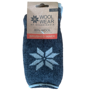 Uldsokker med Stjerne 80% uld Koks