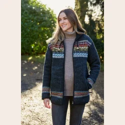 Httejakke med lynlslommer og foer