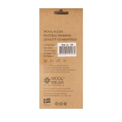 Uldsokker tykke Dansk Flag 80% uld bl