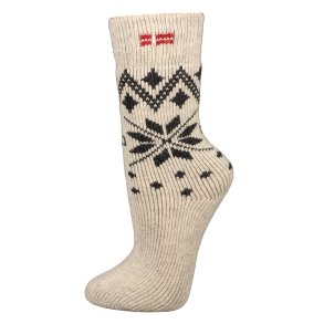 Uldsokker tykke Dansk Flag 80 % uld