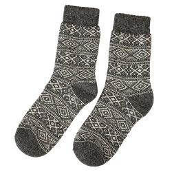 Uldsokker Norsk flag 80 % uld koks