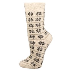 Uldsokker Dansk flag 80 % uld gr