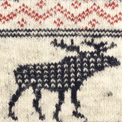 Uldsokker Elgmotiv 80% uld